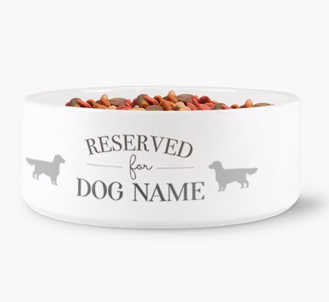 'Reserved for {dogsName}' Dog Bowl for your {breedFullName}